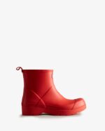 Hunter Men's Play Short Rain Boots Logo Red - Image 2