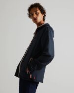 Hunter Men's Recycled Lightweight Packable Jacket Navy - Image 2