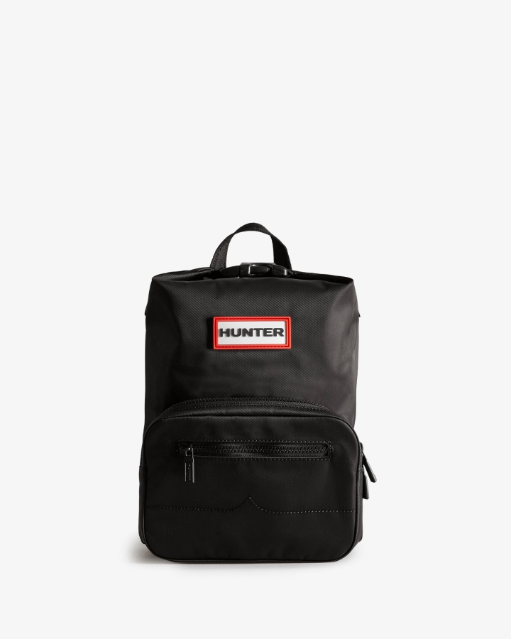 hunter_mini_nylon_pioneer_top_clip_backpack_black.jpg Hunter Mini Nylon Pioneer Top Clip Backpack Black - Image 1