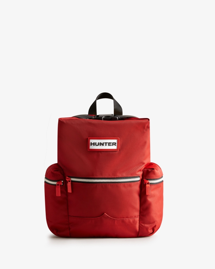 hunter_mini_top_clip_backpack_nylon_military_red.jpg Hunter Mini Top Clip Backpack - Nylon Military Red - Image 1