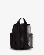 Hunter Mini Top Clip Backpack - Rubberized Leather Black - Image 3