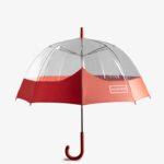 Hunter Moustache Bubble Umbrella Military Red