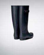 Hunter Norris Field Wide Fit Rain Boots Navy - Image 4