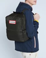 Hunter Nylon Backpack Dark Olive - Image 4