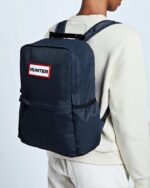 Hunter Nylon Backpack Navy - Image 2