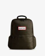 Hunter Nylon Large Backpack Dark Olive - Image 3
