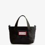 Hunter Nylon Mini Top Clip Tote Bag Black