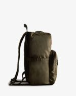 Hunter Nylon Pioneer Top Clip Backpack Dark Olive - Image 4