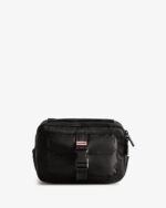 Hunter Nylon Three-Way Top Clip Crossbody Bag Black