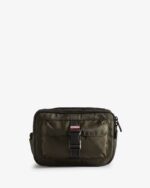 Hunter Nylon Three-Way Top Clip Crossbody Bag Dark Olive - Image 2