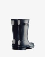 Hunter Original Big Kids (5-11 Years) Gloss Rain Boots Navy - Image 4
