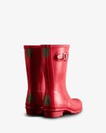 Hunter Original Big Kids (5-11 Years) Gloss Rain Boots Rowan Pink - Image 4