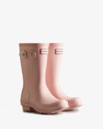Hunter Original Big Kids (5-11 Years) Rain Boots Azalea Pink - Image 3