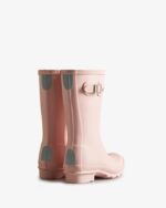 Hunter Original Big Kids (5-11 Years) Rain Boots Azalea Pink - Image 4