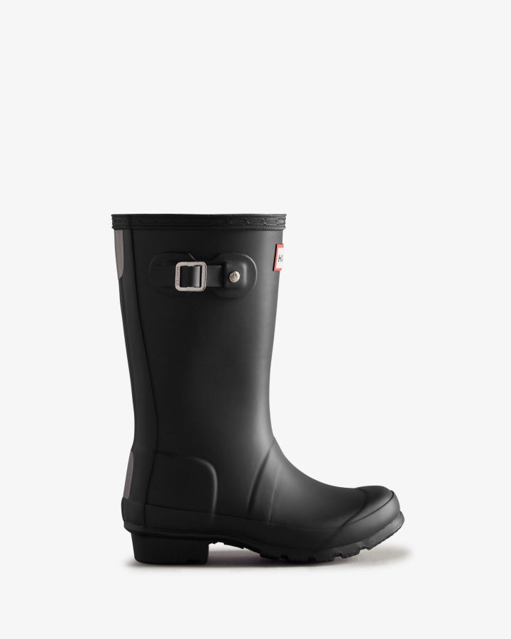 Hunter Original Big Kids (5-11 Years) Rain Boots Black - Image 1