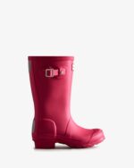 Hunter Original Big Kids (5-11 Years) Rain Boots Bright Pink - Image 2
