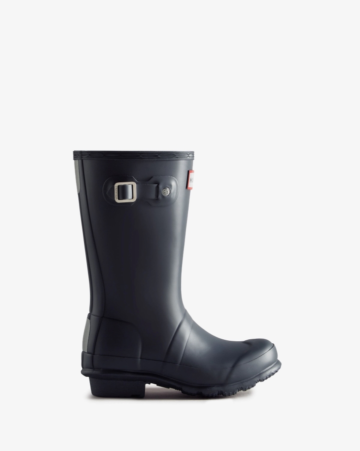 Hunter Original Big Kids (5-11 Years) Rain Boots Navy - Image 2