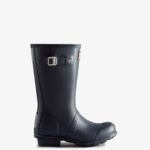 Hunter Original Big Kids (5-11 Years) Rain Boots Navy