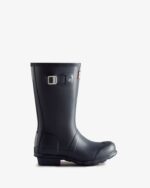 Hunter Original Big Kids (5-11 Years) Rain Boots Navy
