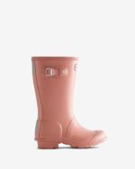 Hunter Original Big Kids (5-11 Years) Rain Boots Rough Pink - Image 2