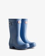 Hunter Original Big Kids (5-11 Years) Rain Boots Stornoway Blue - Image 3