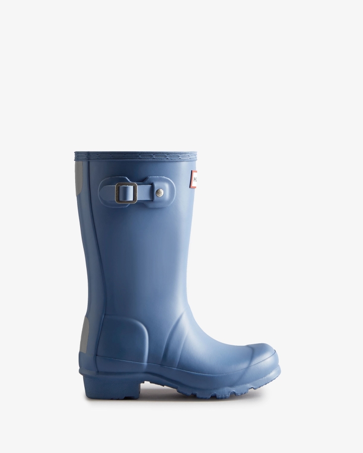 Hunter Original Big Kids (5-11 Years) Rain Boots Stornoway Blue - Image 1