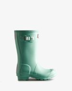 Hunter Original Big Kids (5-11 Years) Rain Boots Wild Mint - Image 2