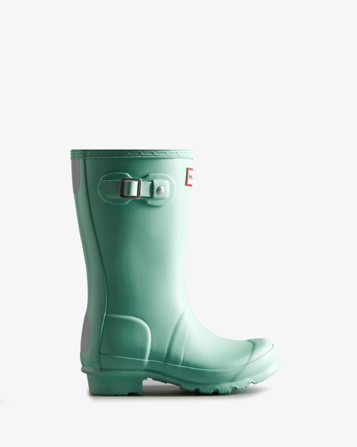 Hunter Original Big Kids (5-11 Years) Rain Boots Wild Mint - Image 2