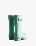 Hunter Original Big Kids (5-11 Years) Rain Boots Wild Mint - Image 4