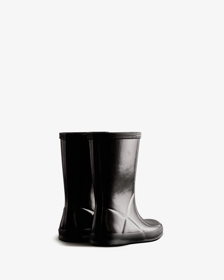 Hunter Original Kids First (18 Months-8 Years) Gloss Rain Boots Black - Image 4