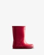 Hunter Original Kids First (18 Months-8 Years) Gloss Rain Boots Bright Pink - Image 2