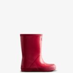 Hunter Original Kids First (18 Months-8 Years) Gloss Rain Boots Bright Pink