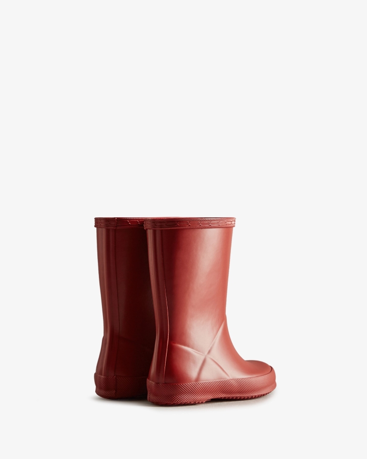 Hunter Original Kids First (18 Months-8 Years) Rain Boots Military Red - Image 4