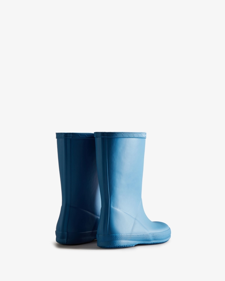 Hunter Original Kids First (18 Months-8 Years) Rain Boots Panorama Blue - Image 4