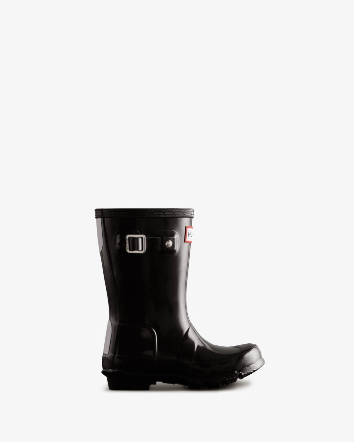 Hunter Original Little Kids (2-6 Years) Gloss Rain Boots Black - Image 1