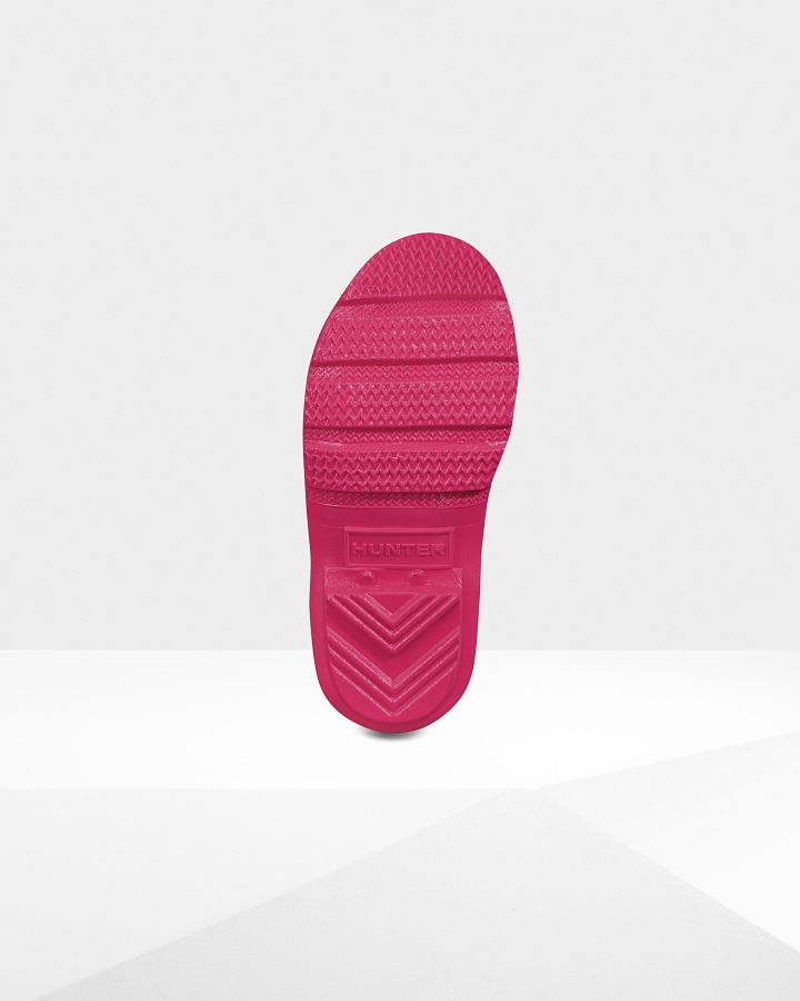Hunter Original Little Kids (2-6 Years) Gloss Rain Boots Bright Pink - Image 5