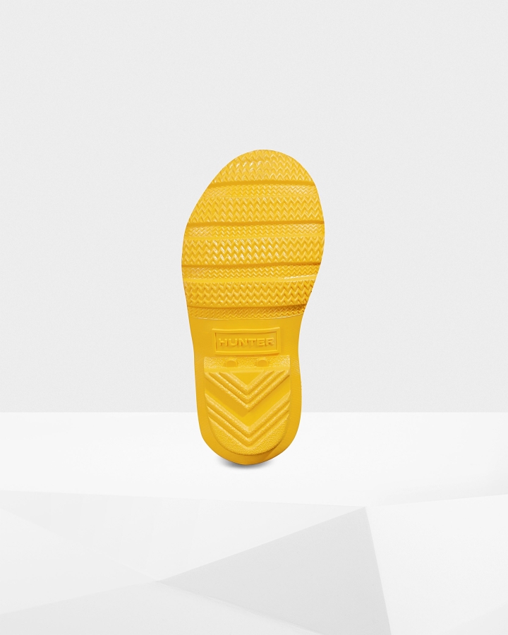 Hunter Original Little Kids (2-6 Years) Gloss Rain Boots Yellow - Image 5