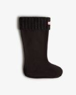 Hunter Recycled Mini Cable Knitted Cuff Tall Boot Socks - Image 3