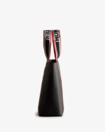 Hunter Rubberized Leather East-West Tote Bag Black - Image 4