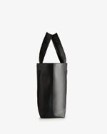 Hunter Rubberized Leather East-West Tote Bag Black-Black - Image 4