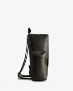 Hunter Top Clip Backpack - Rubberized Leather Dark Olive - Image 4