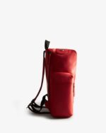 Hunter Top Clip Backpack - Rubberized Leather Military Red - Image 5