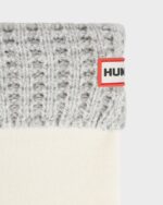 Hunter Waffle Cuff Tall Boot Socks Hunter White-Pale Grey - Image 4