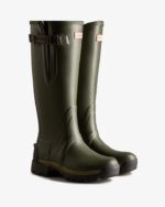 Hunter Women's Balmoral Adjustable 3mm Neoprene Rain Boots Dark Olive - Image 3