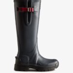 Hunter Women's Balmoral Adjustable 3mm Neoprene Rain Boots Navy- Peppercorn