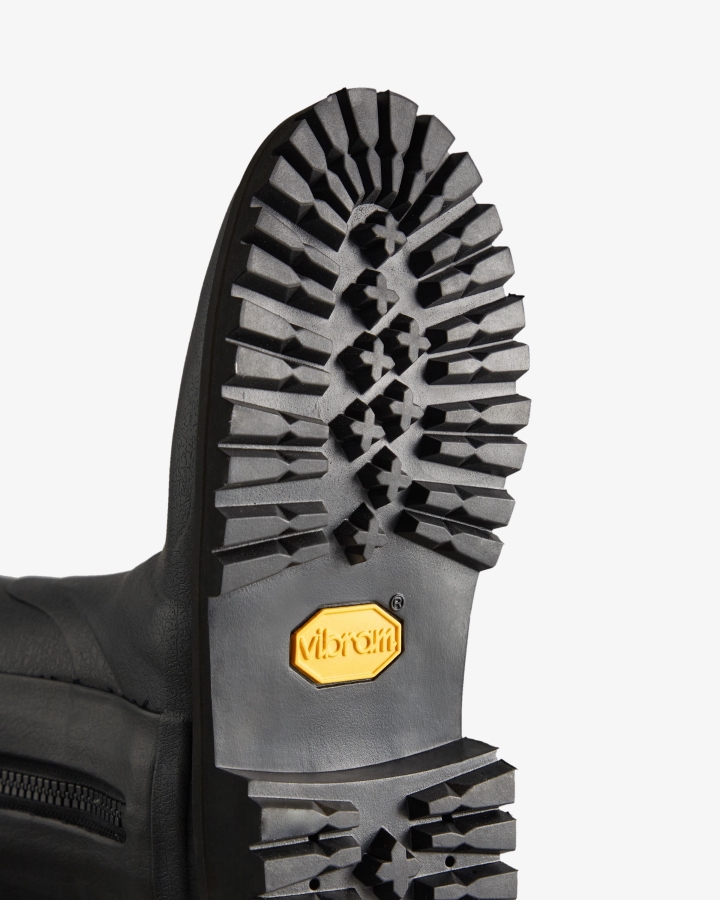 Hunter Women's Balmoral Commando Rubber Zip Tall Rain Boots Black - Image 5