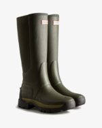 Hunter Women's Balmoral Field Hybrid Tall Rain Boots Dark Olive - Image 3