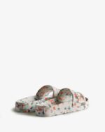 Hunter Women's BLOOM Marble Slides White - Image 5