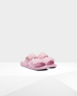 Hunter Women's Double Strap Slides Foxglove Pink - Image 4