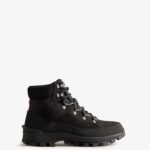 Hunter Women's Explorer Insulated Lace-Up Commando Boots Black